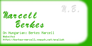 marcell berkes business card